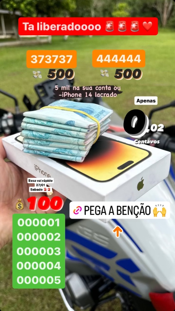 5 mil ? na conta ou iPhone 14 lacrado ?